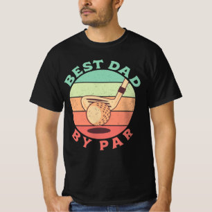 Bästa Pappa per Vintage Golf Älskare Pappa-gåva T Shirt