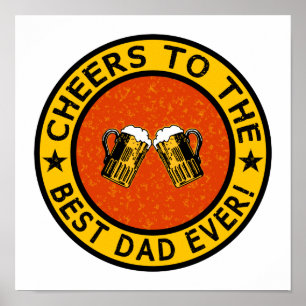 BÄSTA PAPPA-poster VARJE anpassningsbar Poster