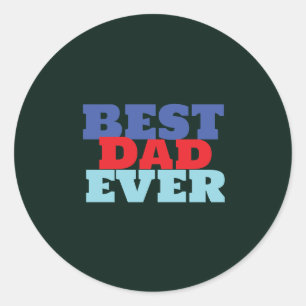 Bästa Pappa-Professionellen någonsin med minimal C Runt Klistermärke