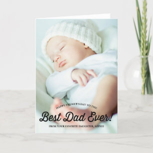 Bästa Pappa Retro Calligraphy Fars dag Card Kort