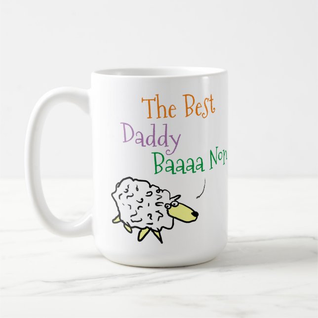 Bästa pappa - rolig kaffemugg till pappa (Vänster)
