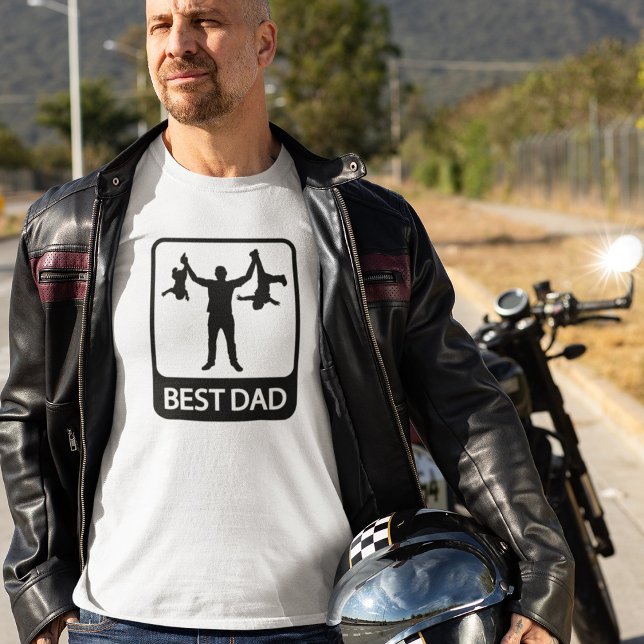 Bästa pappa - rolig present till pappa - föräldras tee (Skapare uppladdad)