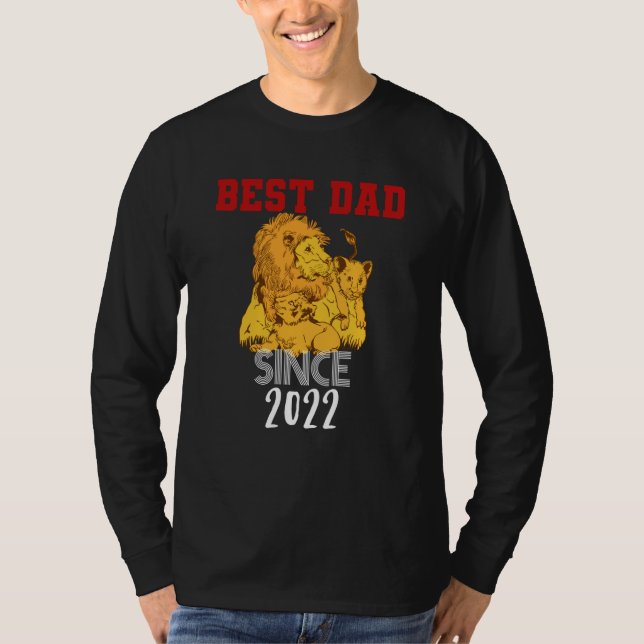 Bästa pappa sedan 2022 t shirt (Framsida)