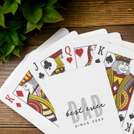 Bästa Pappa sedan 20XX Modern enkel och enkel disk Casinokort