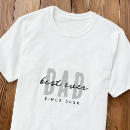 Bästa Pappa sedan 20XX Modern enkel och enkel disk T Shirt