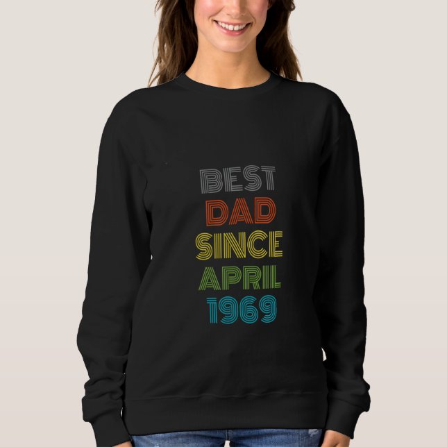 Bästa Pappa sedan april 1969 Coola T Shirt (Framsida)