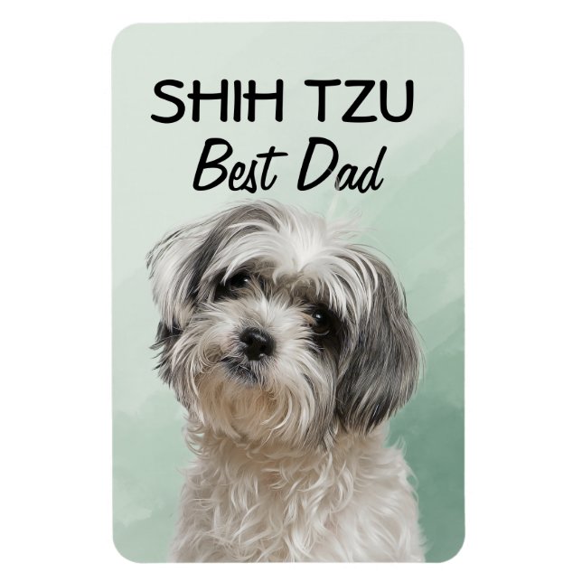 Bästa pappa Shih Tzu Magnet (Vertikal)