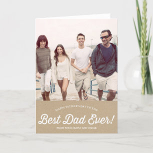 Bästa Pappa-skript Karaft Pappert Fars dag kort