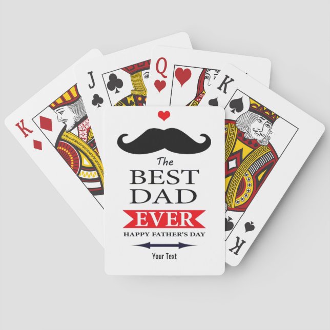 Bästa Pappa som någonsin spelar upp kort Casinokort (Baksidan)