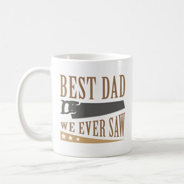 Bästa Pappa som vi någonsin sett Kaffemugg (Vänster)