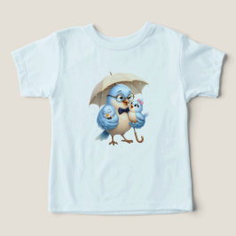 Bästa pappa söta fågel ljusblå barn t-shirt