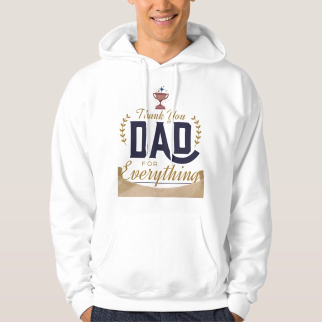 Bästa pappa – tack-design hoodie (Framsida)