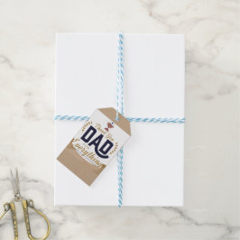 Bästa pappa – tack-design presentetikett
