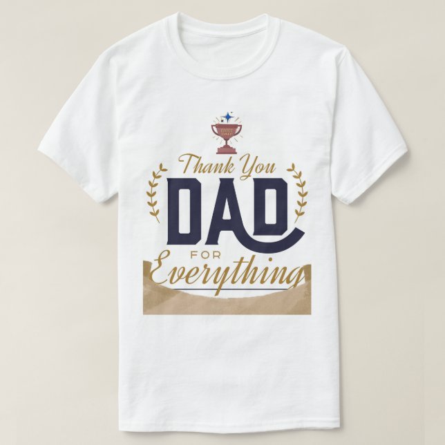Bästa pappa – tack-design t shirt (Design framsida)
