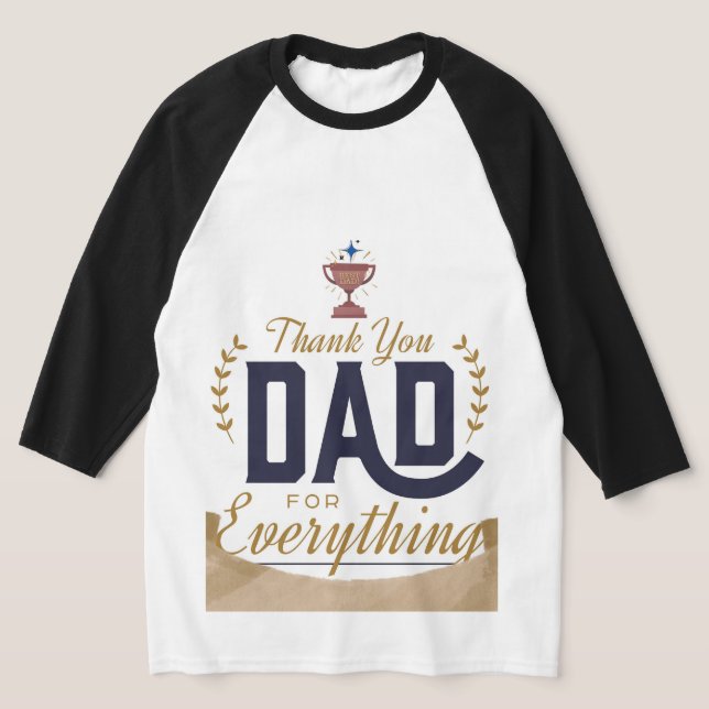 Bästa pappa – tack-design t shirt (Laydown)