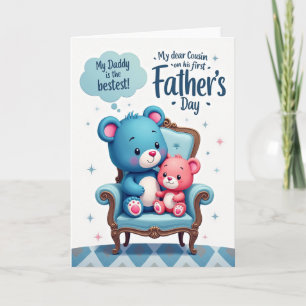 Bästa Pappa Teddybjörn Kort