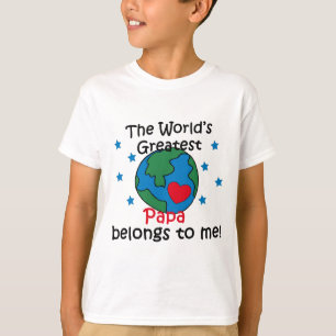 Bästa Pappa-Tillhör för mig Tee Shirt