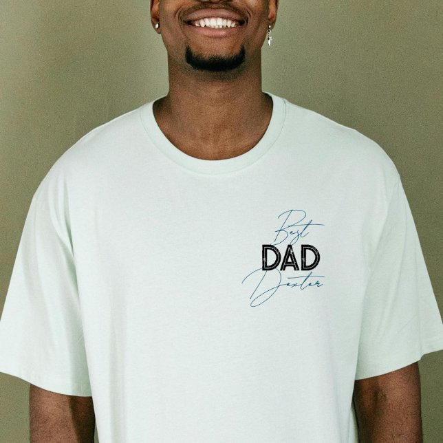 Bästa Pappa-Trendiget, Personlig Namn Fars dag T Shirt (Skapare uppladdad)