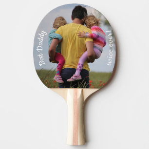 Bästa pappa två gånger om anpassningsbarnas fot pingisracket