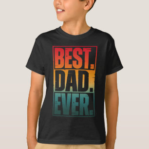 BÄSTA PAPPA VARJE TYPOGRAFI T SHIRT