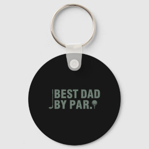Bästa pappa vid par Fars dag golf födelsedagsprese Nyckelring
