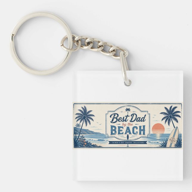 Bästa pappa vid stranden Fars dag (Framsidan)