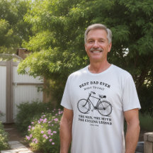 Bästa Pappa-Vintage Bicycle Fars dag T-Shirt