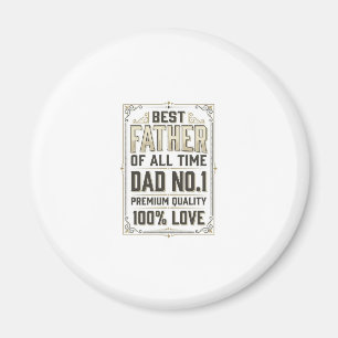 Bästa pappa vintage gravyr typografisk skjorta De Magnet