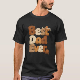 Bästa pappa virkad stil mysig skjorta t shirt