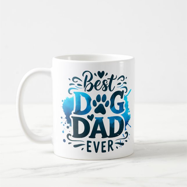Bästa pappahund någonsin kaffemugg (Vänster)