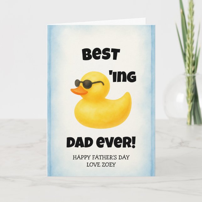 Bästa pappan någonsin | Fars dag Kort (Framsida)