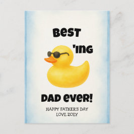 Bästa pappan någonsin | Fars dag Vykort