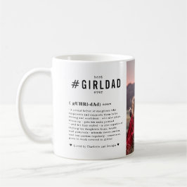 Bästa pappan någonsin | Personlig #GirlDad 2 Foto Kaffemugg