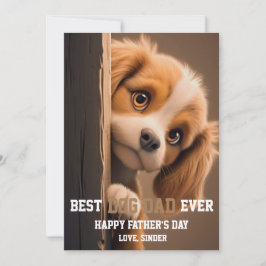 Bästa Pappan till Hunden Någonsin! Personlig Kort