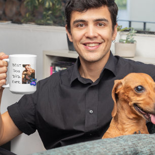 Bästa pappas dag hundpappa någonsin Foto tass Kaffemugg