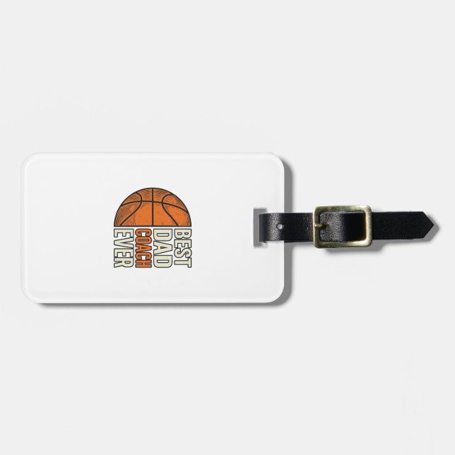 Bästa pappatränare någonsin Basket Vintage Vector  Bagagebricka (Horisontell Framsida)