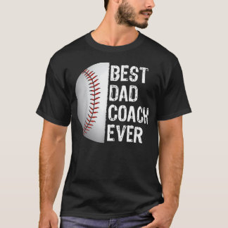 Bästa pappatränare någonsin Rolig baseball för spo T Shirt