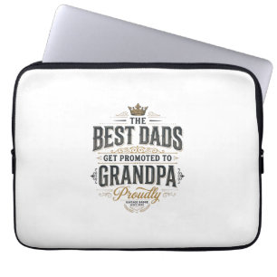 Bästa pappor befordrade till farfar vintage skjort laptop fodral