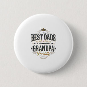 Bästa pappor befordrade till farfar vintage tröja knapp