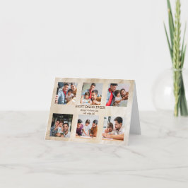 Bästa Pappor någonsin 6 Photo Fars dag Gift Helgkort