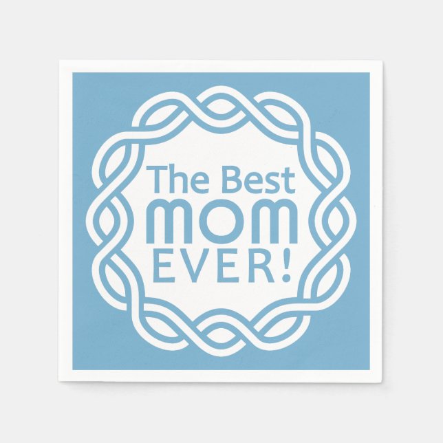 BÄSTA pappra blöjor från MAMMA anpassningsbar Pappersservett (Framsidan)