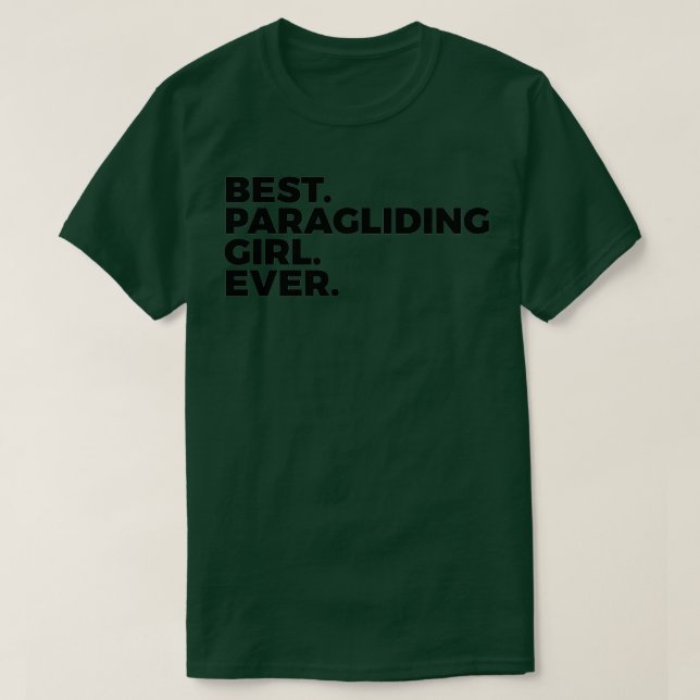 Bästa paragliding GIrl någonsin Skydiver 2 T Shirt (Design framsida)