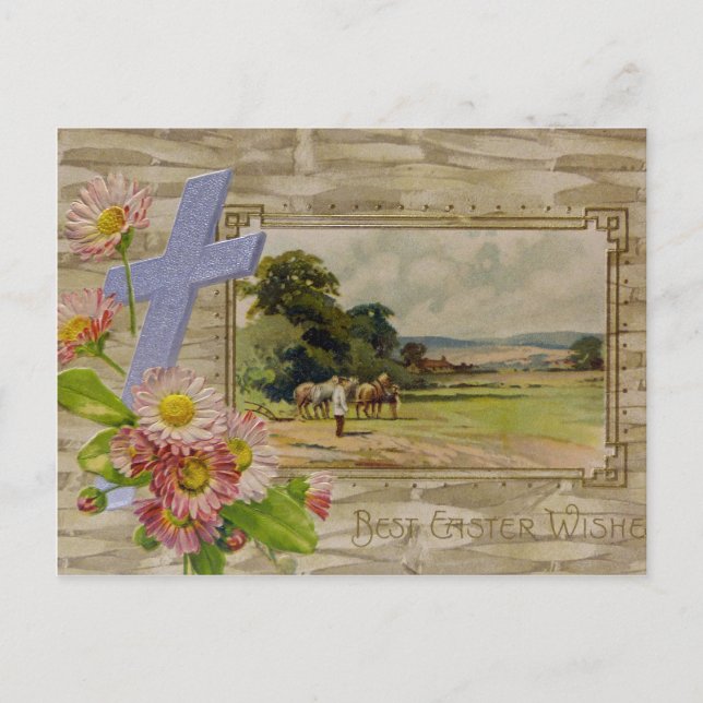 Bästa Påsk Önskemål Helg Vykort (Framsida)