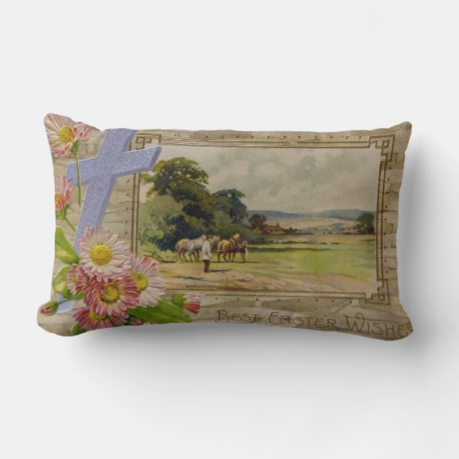 Bästa Påsk Önskemål Lumbarkudde (Framsida)