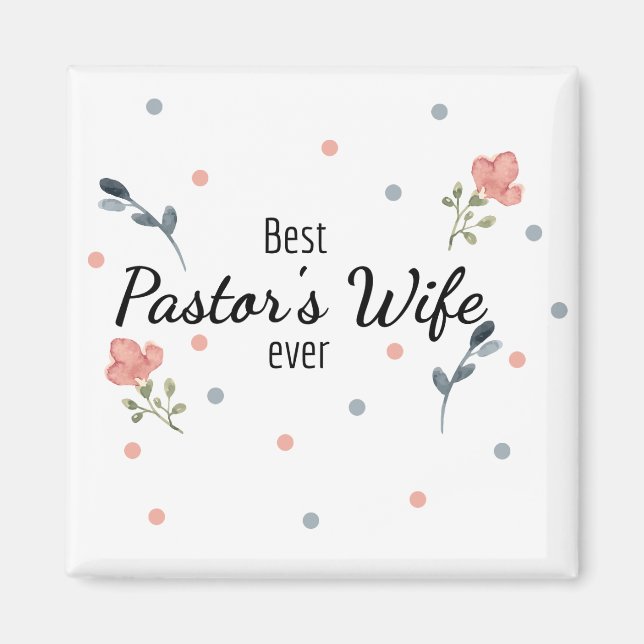 Bästa pastorfrun någonsin magnet (Framsidan)
