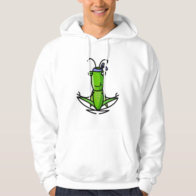 Bästa patiensgräshoppasvett hoodie (Framsida)