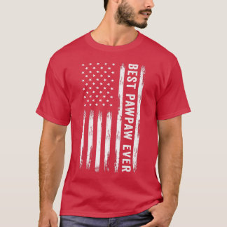 Bästa Pawpaw någonsin American Flagga Funny Fars d T Shirt