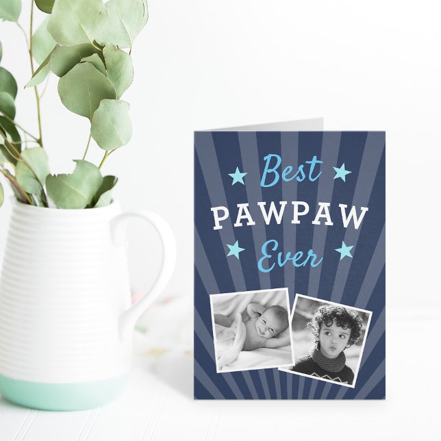 Bästa Pawpaw någonsin | Fars dag Photo Kort (Skapare uppladdad)