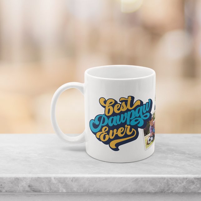 Bästa Pawpaw någonsin | Grandpa Photo Kaffemugg (Skapare uppladdad)