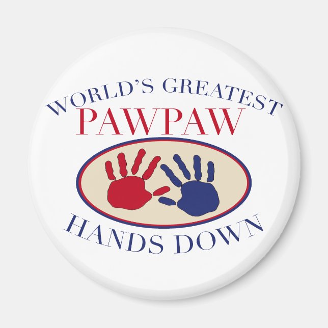 Bästa PawPaw utan konkurrens Magnet (Framsidan)